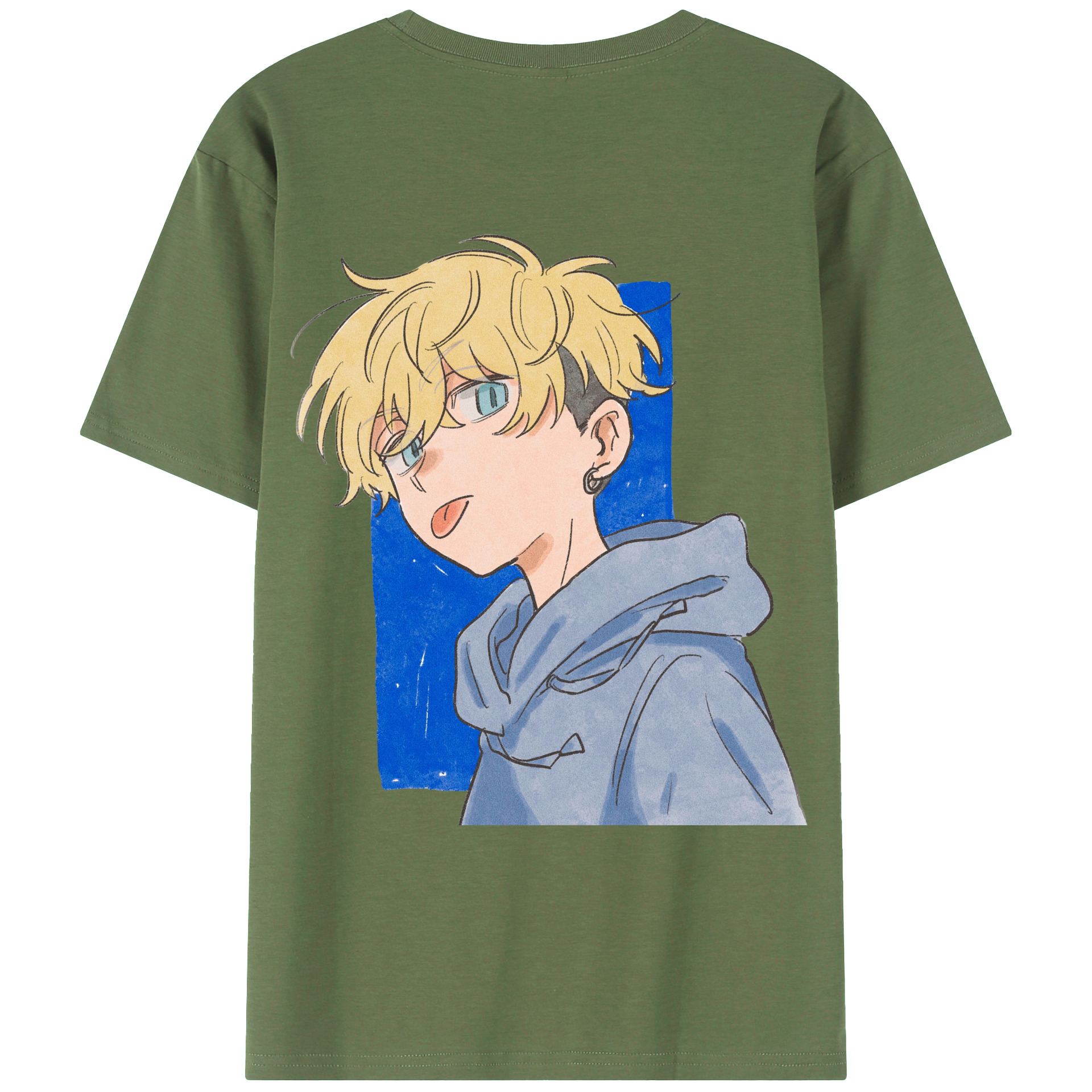 （画像用） 東京リベンジャーズ Tokyo Revengers 綿100％ メンズ半袖Tシャツ（バックプリント） 通気性